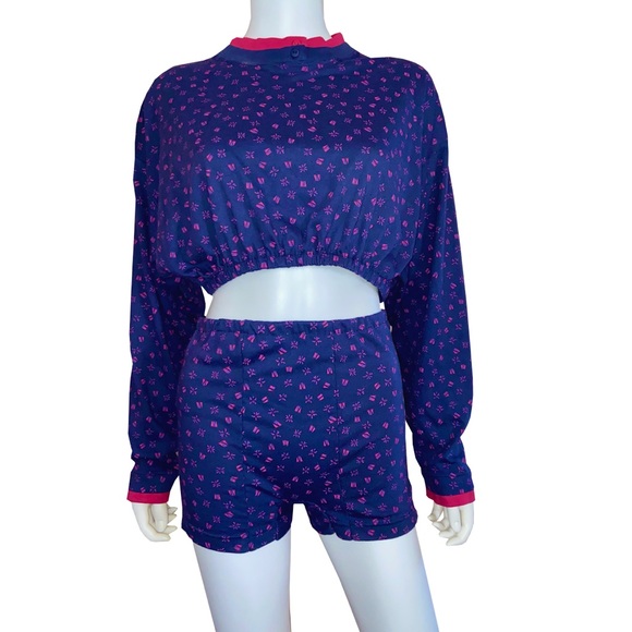 Reworked 80’s Two Piece Floral Set - Picture 3 of 8